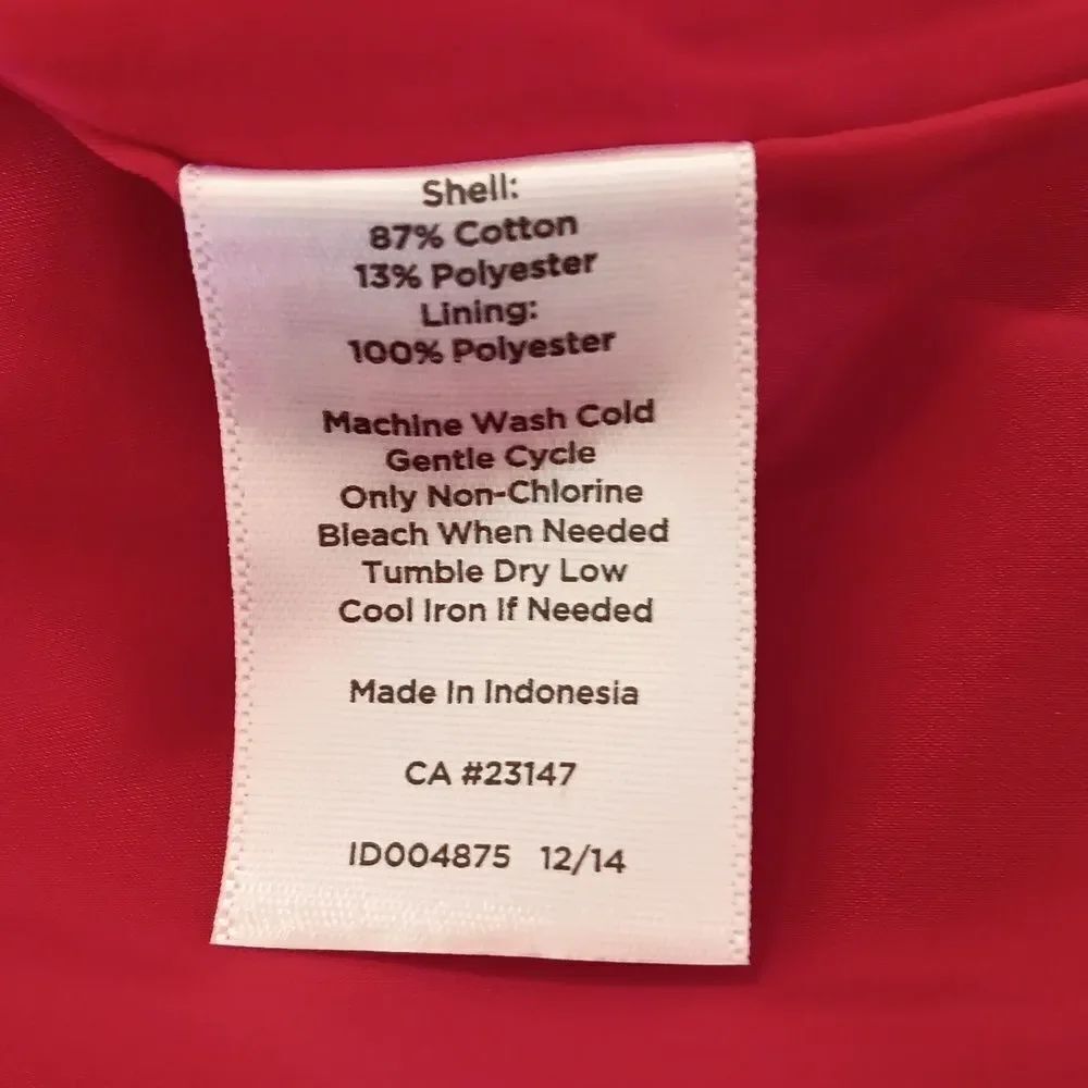 Talbots Red Textured Dress. - Picture 5 of 8